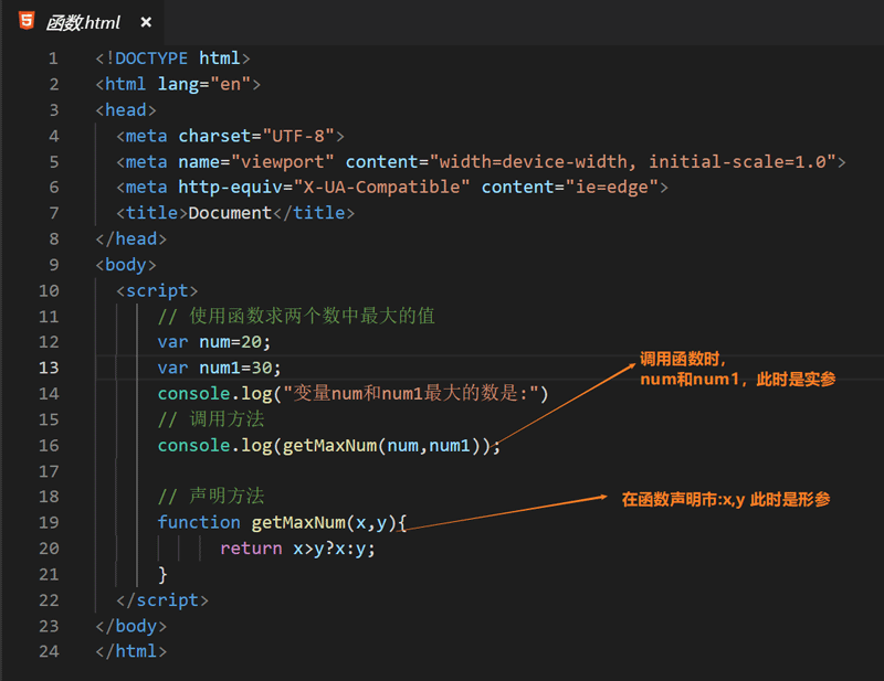 JavaScript函数介绍：5分钟了解JavaScript