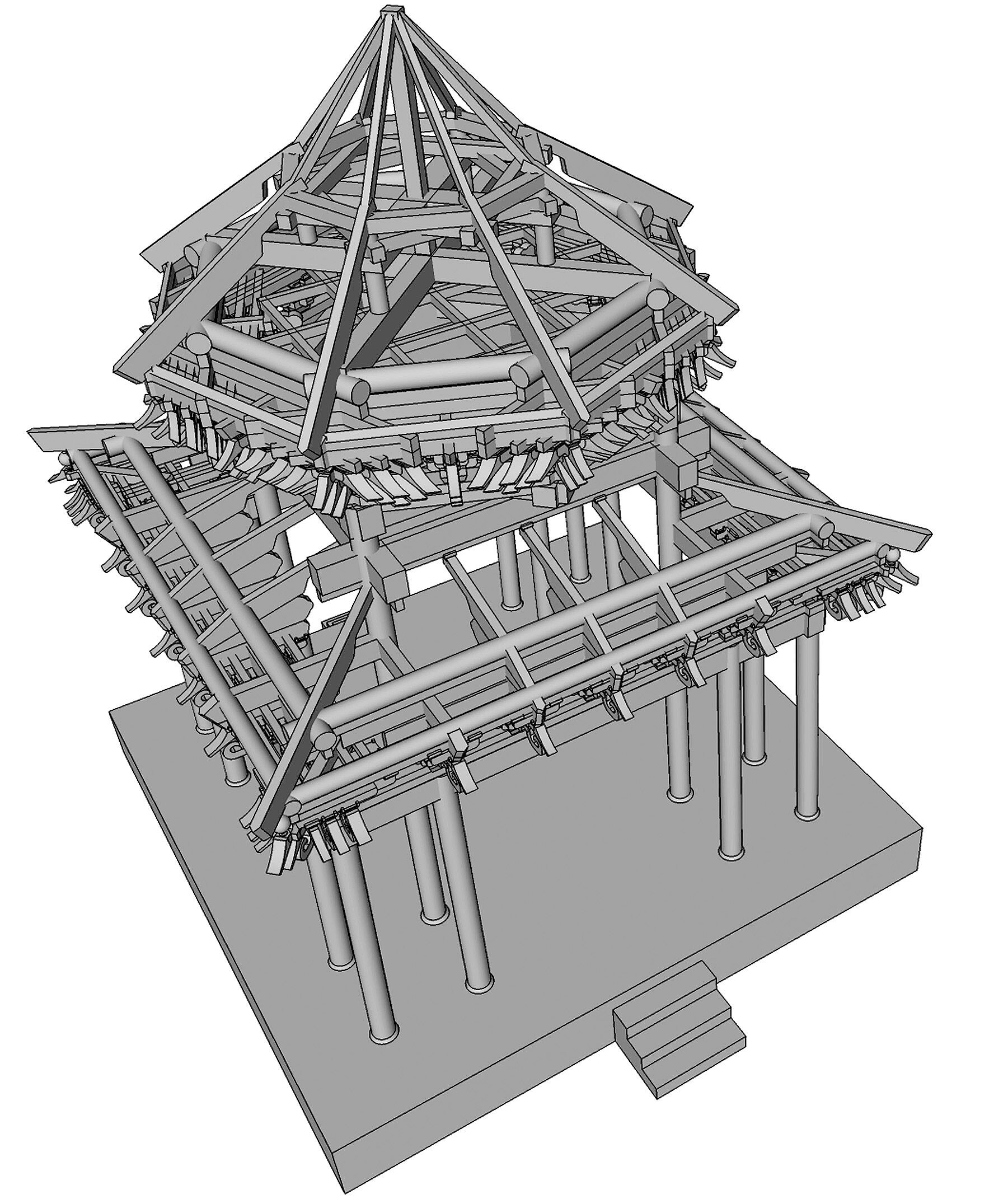 平武报恩寺，现存明代建筑具有正八边形结构，揭示古人建筑智慧