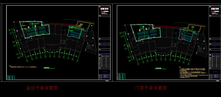 海康威视设计：标准的数据中心机房设计图集DWG，70张图纸
