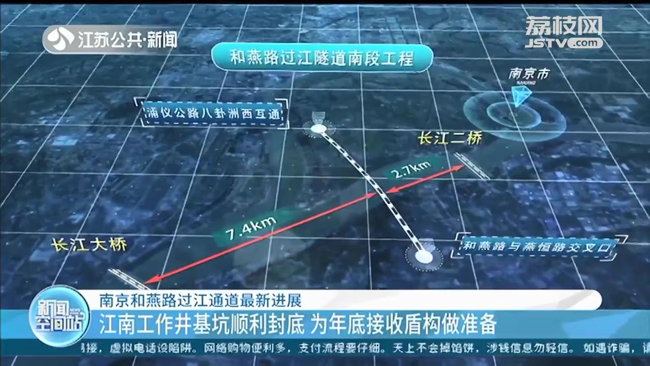 重大节点！南京和燕路过江通道江南工作井基坑顺利封底