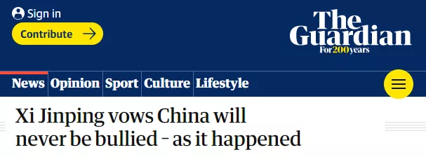 今天上午，全世界都在刷这段话......外媒：这是中国人的决心