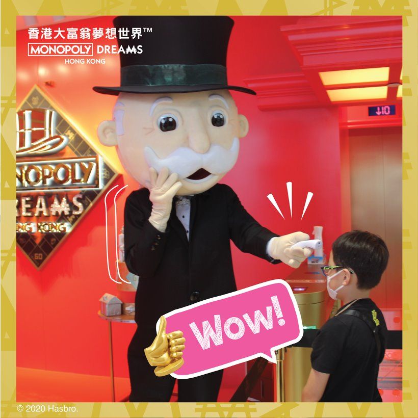 大富翁先生以「最高規格」喜迎各方遊客光臨香港大富翁夢想世界™