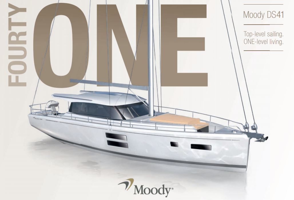 Moody DS41帆船，既有动力艇式的封闭沙龙，又能体验帆船驾驶乐趣