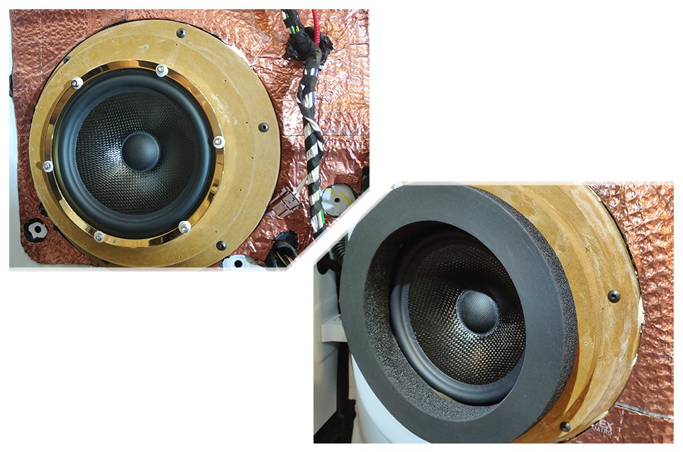 原位換裝三分頻加純碳纖超低音 保時捷卡宴精致改裝出靚聲