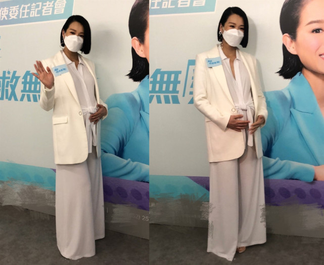 胡杏兒臨盆在即曬自拍賣萌，比心嘟嘴狀態滿分，無名指鑽戒搶鏡