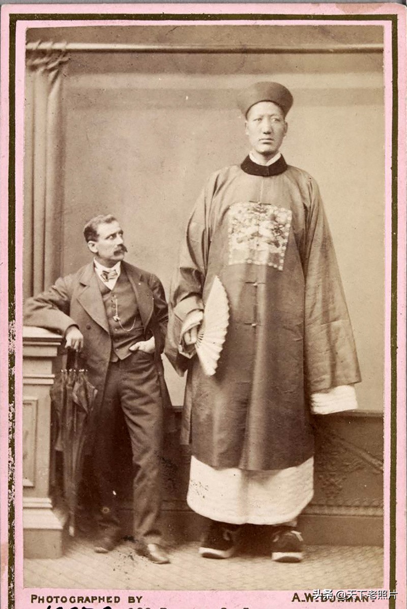 长见识！1871-1880年间世界第一巨人詹世钗真实影像