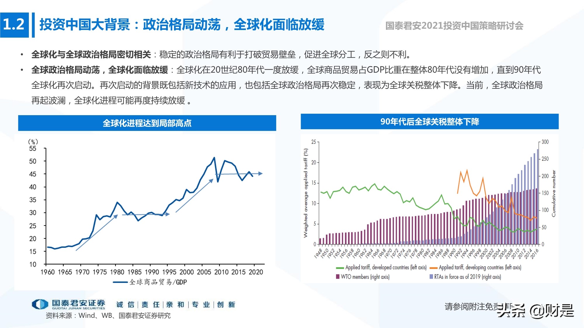 2021年春季宏觀與政策展望：宏觀尋頂階段的確定性與不確定性