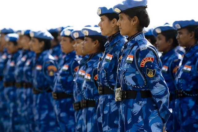 穿制服的印度女性，足迹遍布军队和警察各部队，曾染指拉达克地区