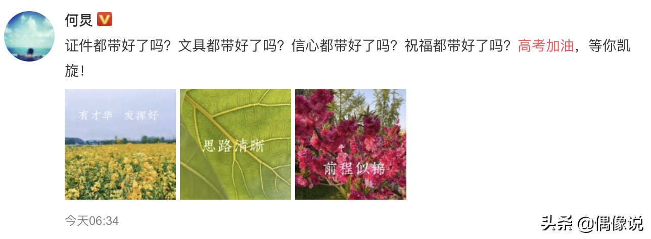 谢娜被曝二胎产女后首晒美照，自称“喜神”为