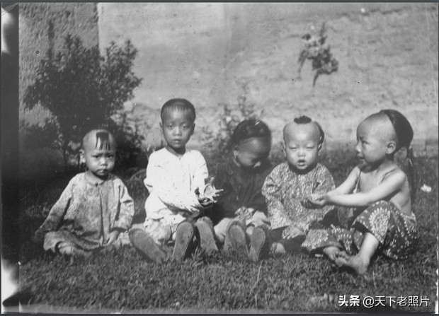 1900年福州老照片 福州的满族官员及儿童组照
