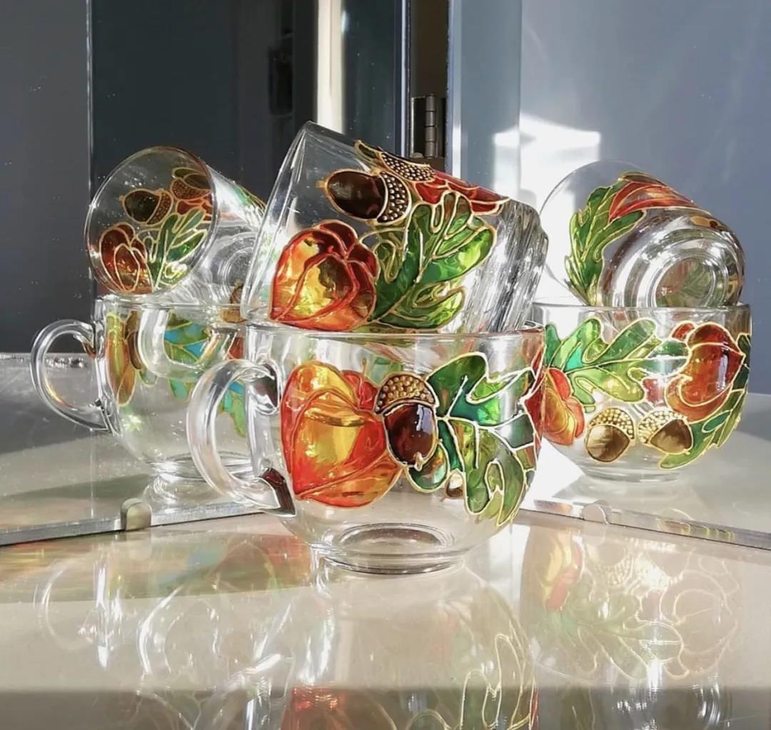 玻璃彩绘丨创意绘画diy,在玻璃间玩转光影