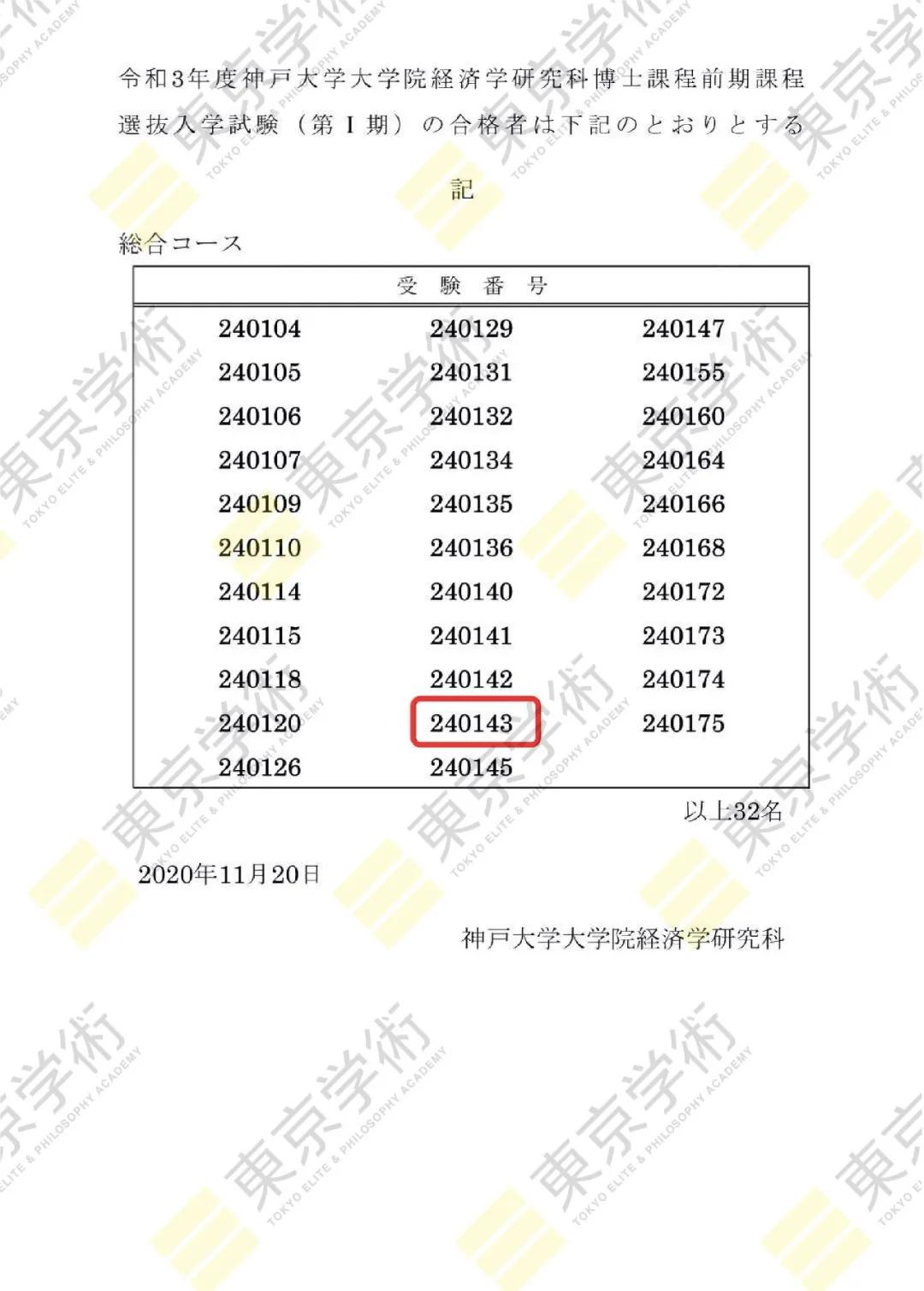 日本留学读研：神户大学、立命馆大学经济学喜报各+1