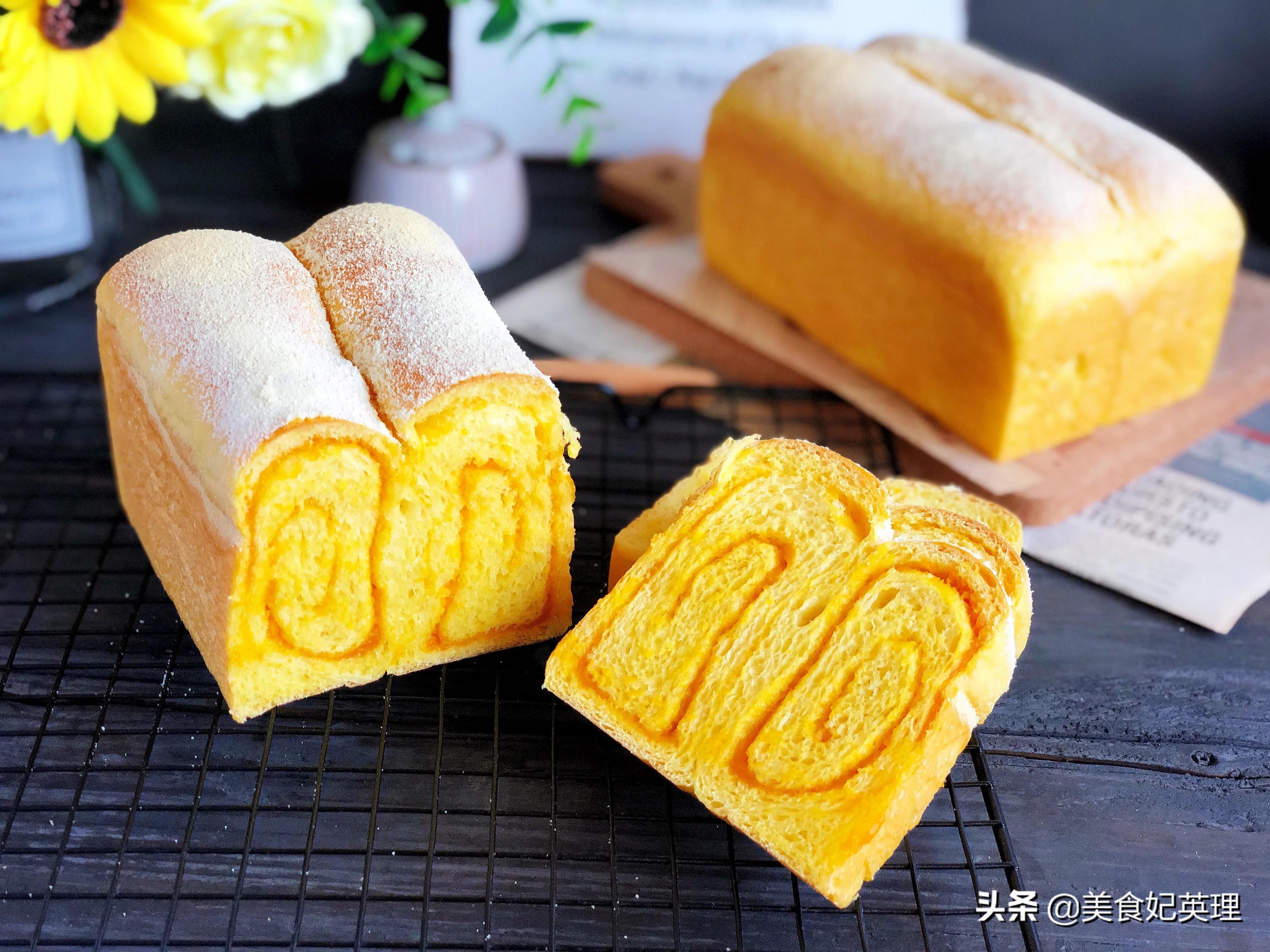 这面包不放色素却能金灿灿，香软异常特好吃，没想到竟是用它做的
