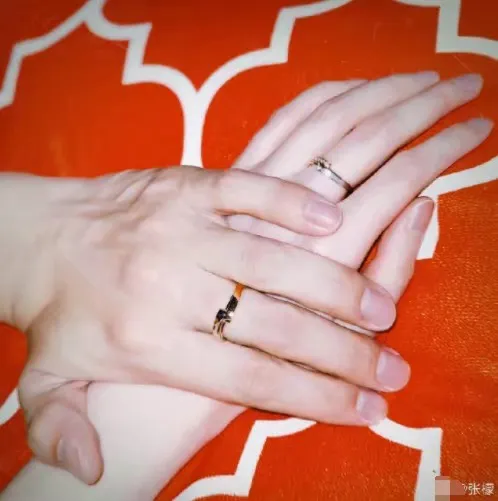张檬为小五庆生戴情侣对戒，两人先后点赞订婚博文疑默认好事将近