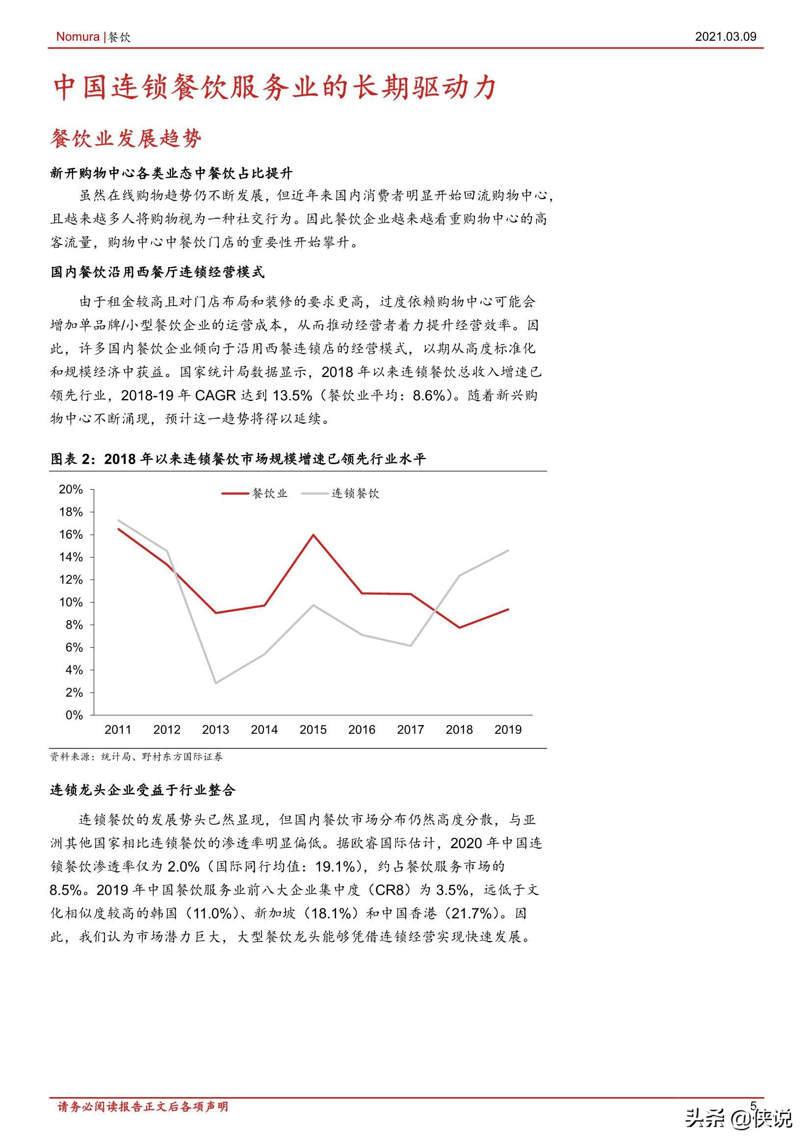 消费行业中国餐饮：标准化和品牌力赋能产业发展（报告）