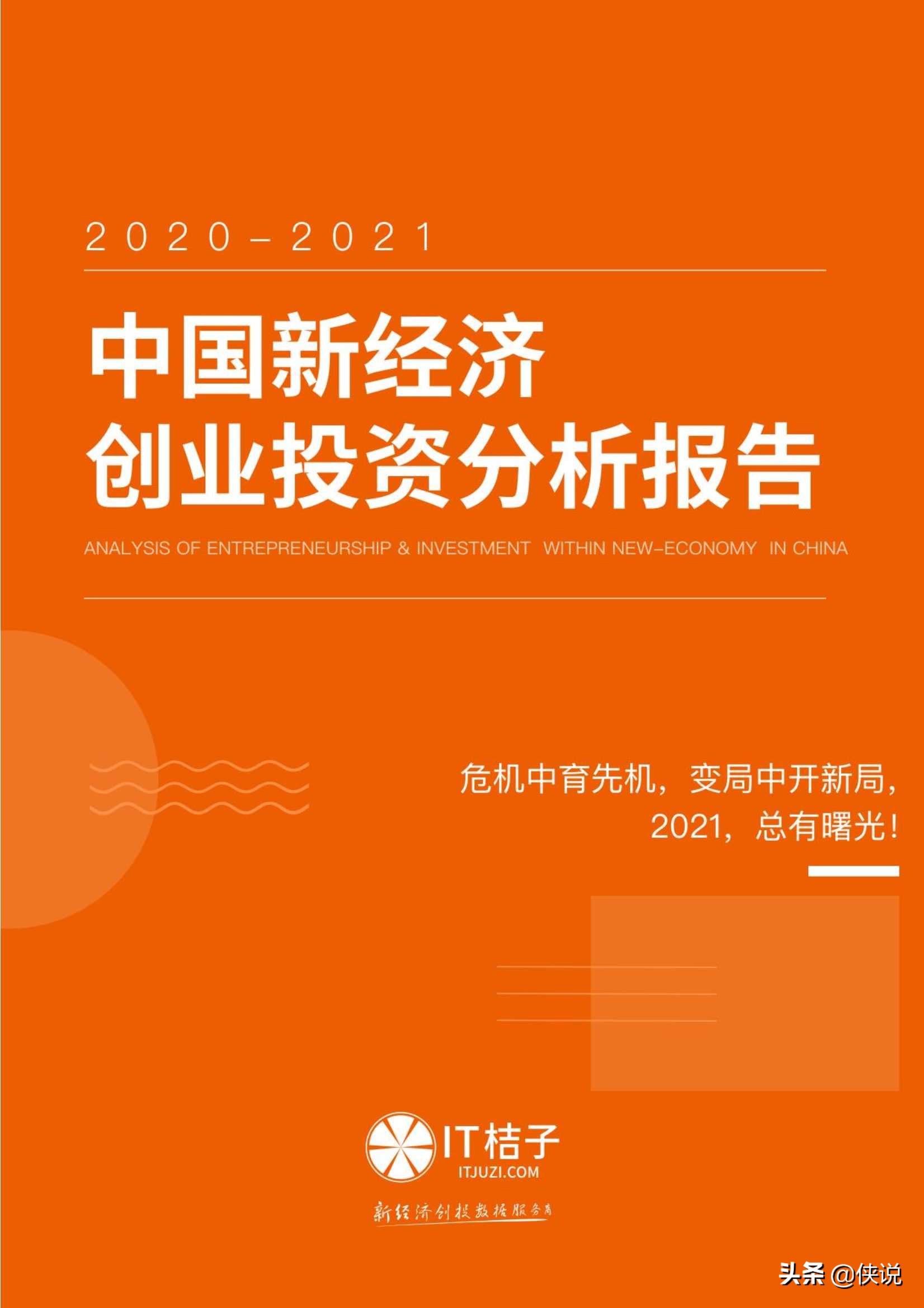 2020-2021中国新经济创业与投资分析报告（125页）