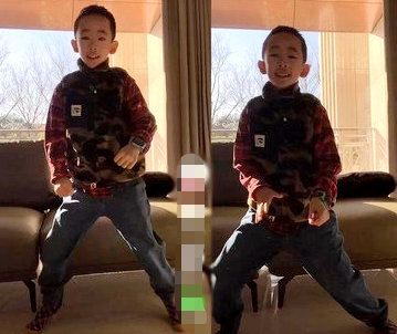 應采兒曬倆兒子有愛互動，半歲hoho爬到哥哥身上，側臉曝光了