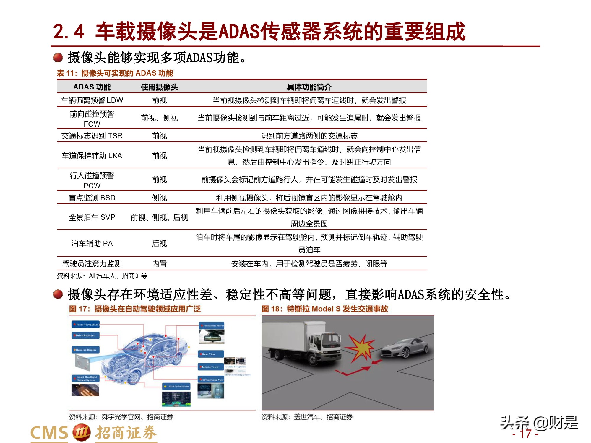 汽车行业研究报告：汽车智能化加速发展，感知层显著受益