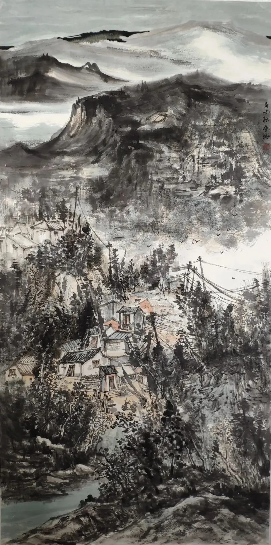 追梦路上祝福祖国青岛山水画协会女画家网上书画作品展一