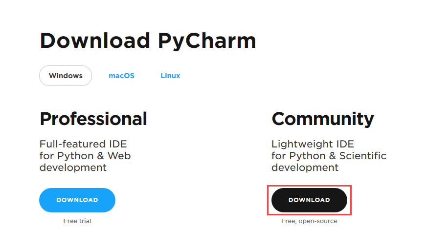 DAY1-step1如何使用Pycharm IDE在Windows上安装Python