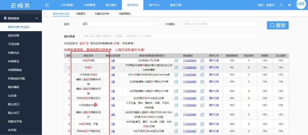 绿松石海关编码查不到？