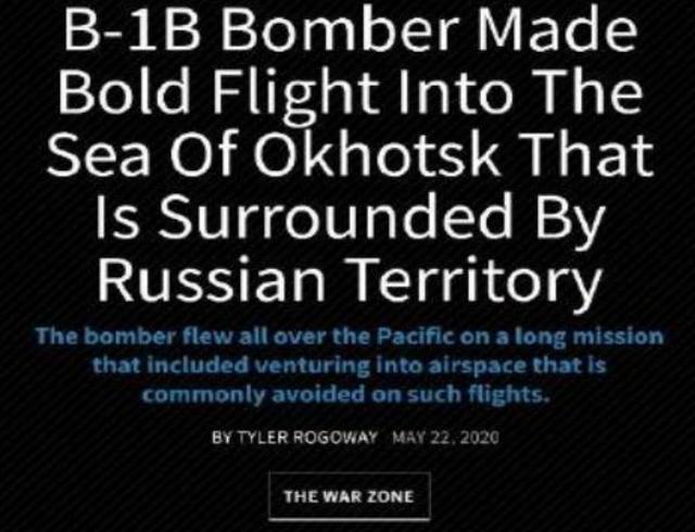 挑战底线？美军轰炸机飞越俄方海域，俄罗斯强硬回应：小心导弹