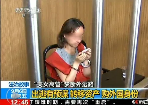 携5亿逃亡美女高管，最后一刻被抓…