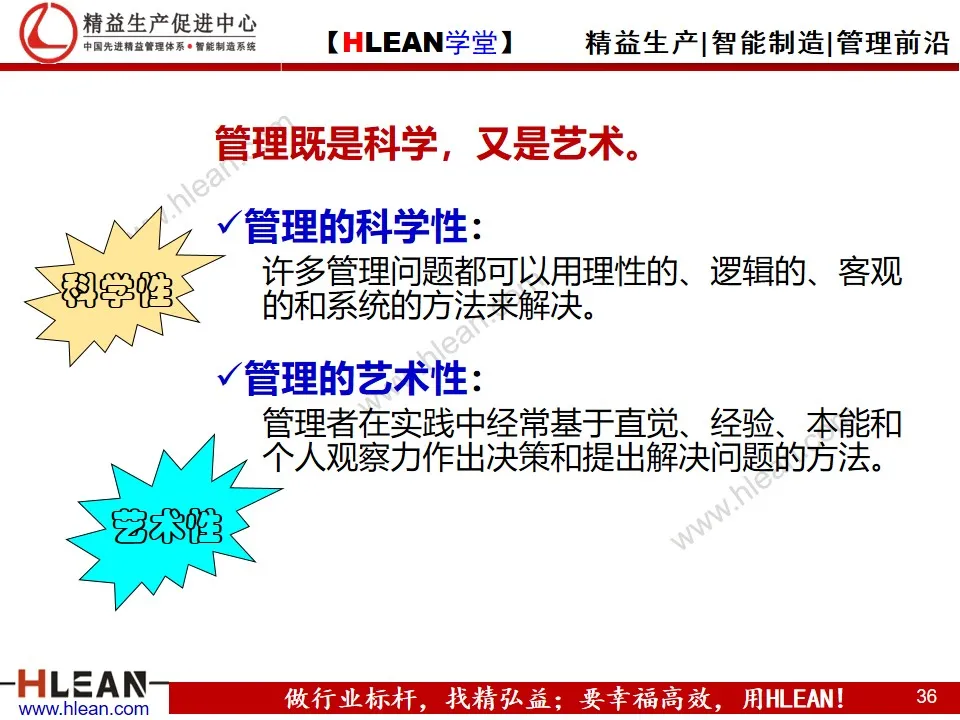 「精益學堂」管理和管理者的工作