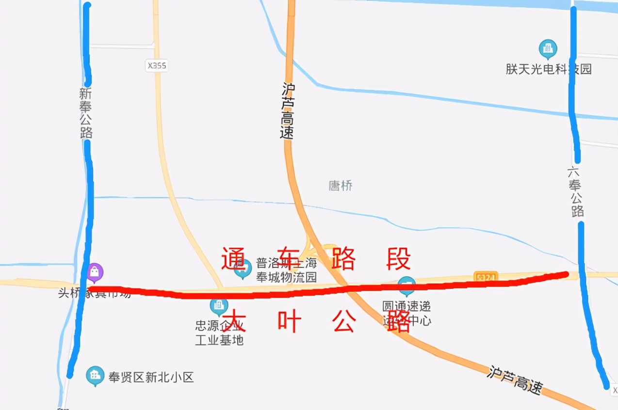 上海一条道路升级完成，由两车道升至六车道，历时1200多天