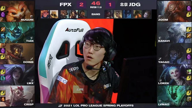 Doinb5 is killed! FPX is entered 4 strong, all sorts of days of small confidence flying a group restore in the round