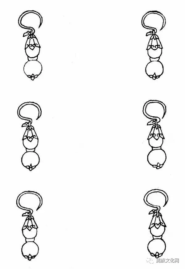 满族耳饰习俗：一耳三钳