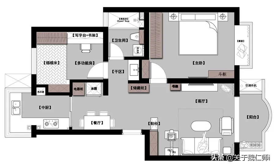 82m²清爽简约北欧风两居，空间的合理设计，好看、好用又好住