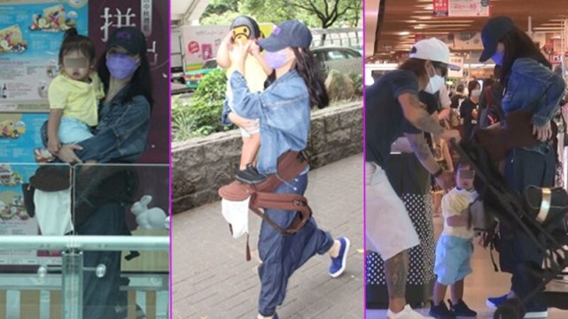 张柏芝抱小儿子超市购物，否认怀第四胎，自曝正式封肚不再生育