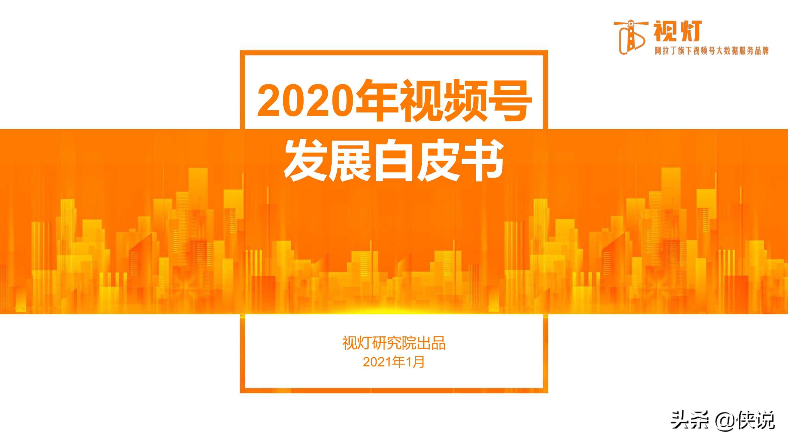 重磅发布｜2020视频号发展白皮书（82页）