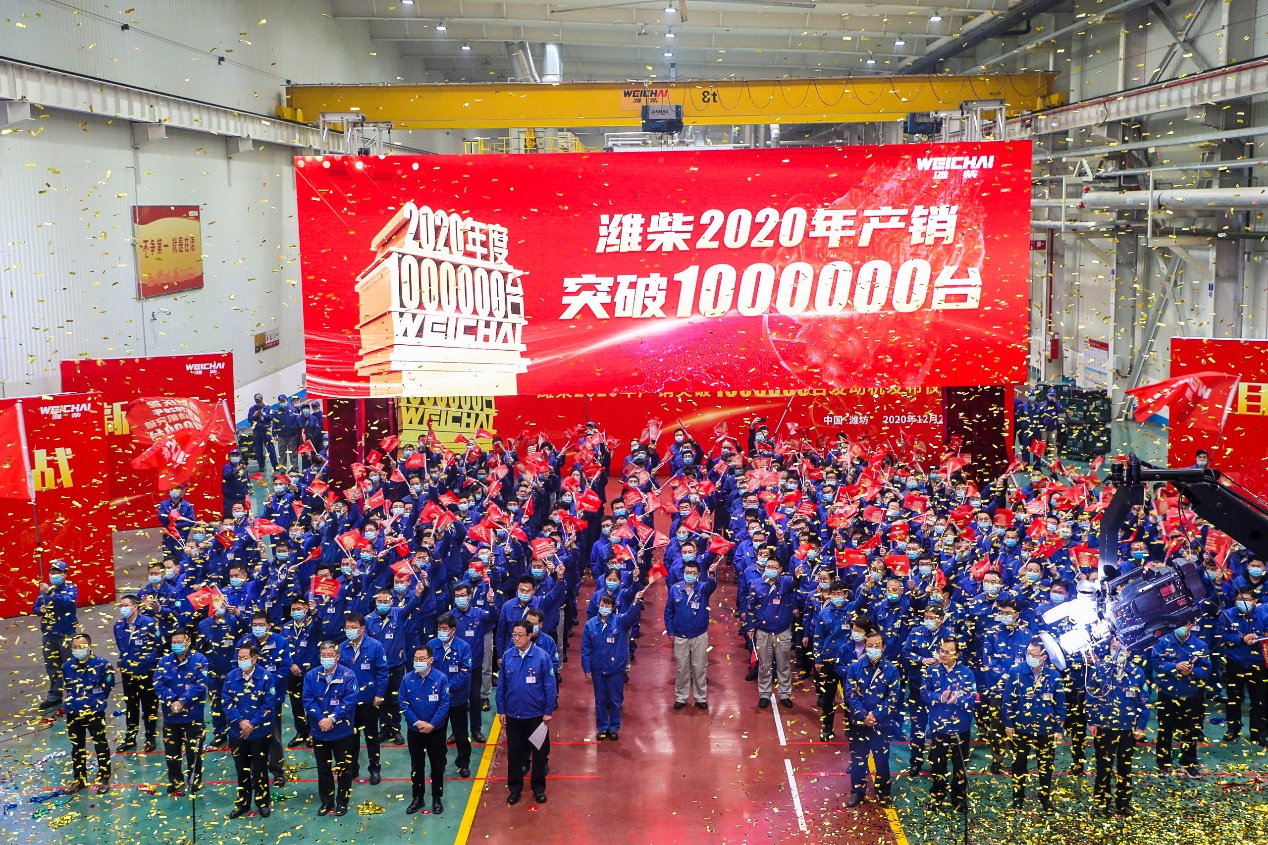 见证潍柴速度 2020年发动机产销突破100万台