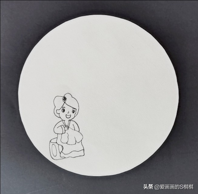 送给妈妈的一幅画，三八妇女节母亲节主题画，妈妈我爱你创意画