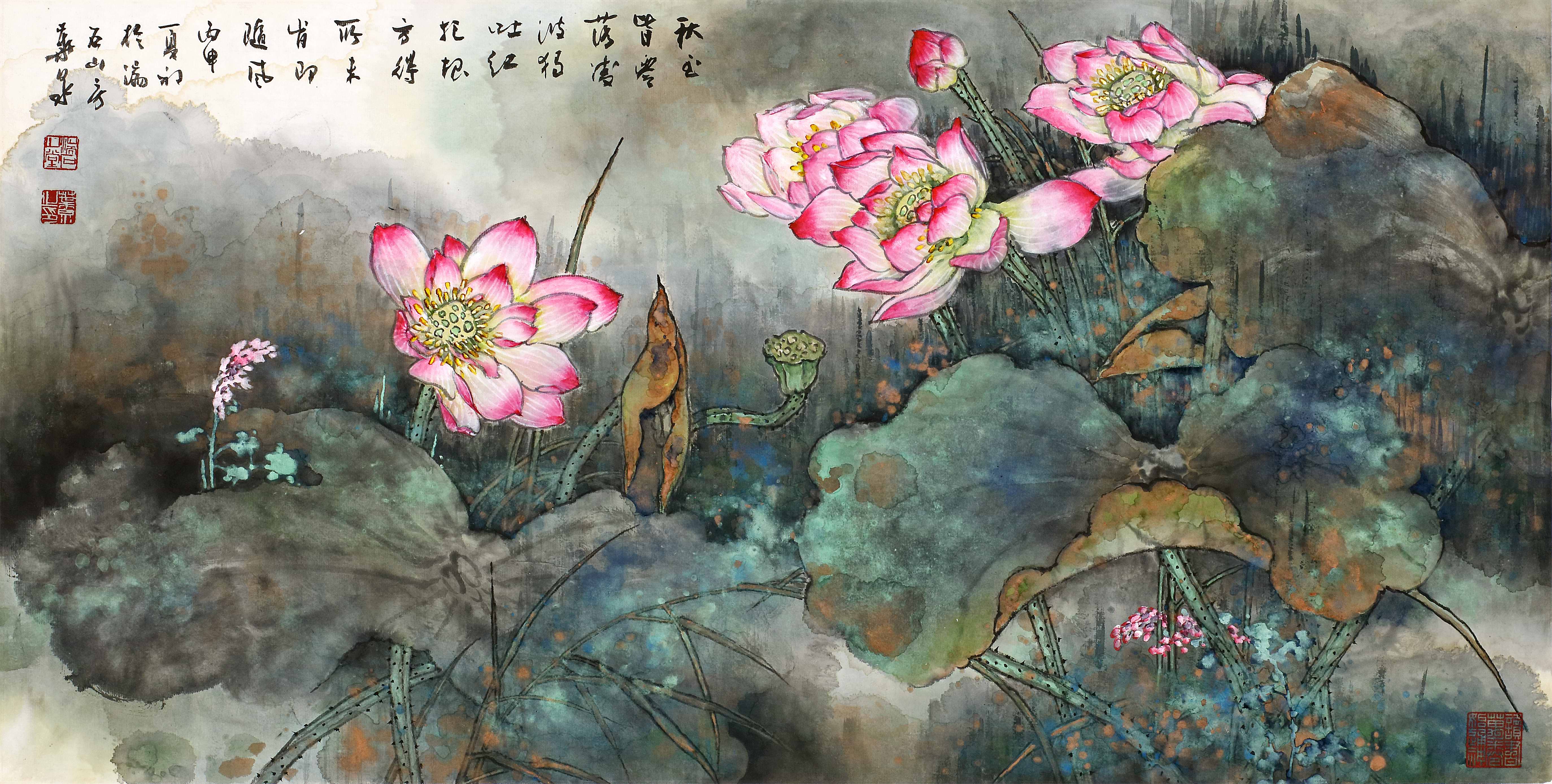 叶泉作品欣赏花鸟的世界,本是纷繁万象,博大多彩,叶泉先生将这种