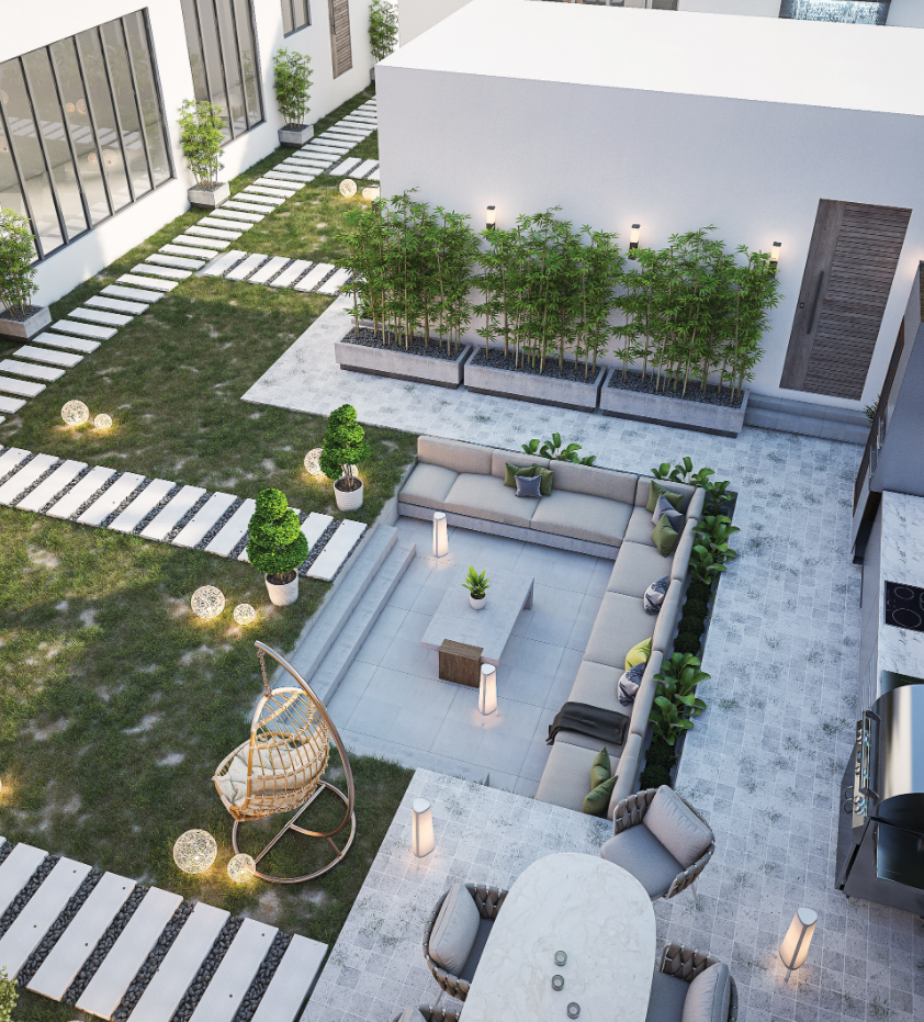 庭院设计：空旷的花园这么设计能让空间更丰富饱满，并且有设计感