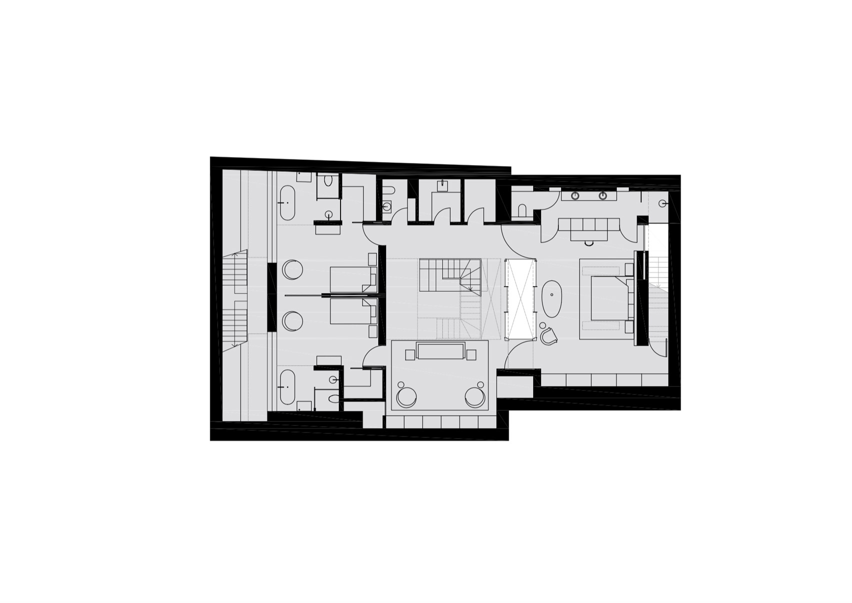 艺术家工作室改造的超高挑空LOFT住宅，四口之家与艺术藏品共舞