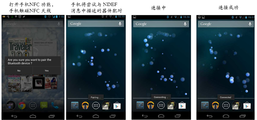 藍(lán)牙NFC配對(duì)介紹