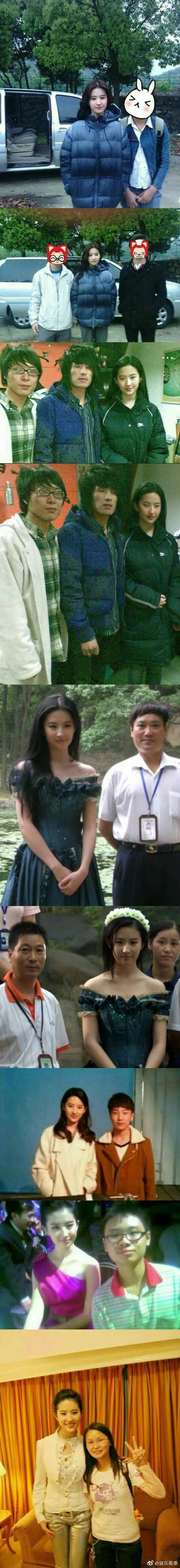 甭管刘亦菲多不会打扮自己，只要你和她合照，获胜的永远是她