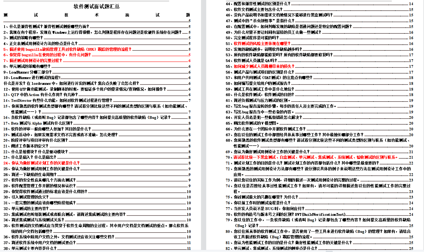 宅家整理軟體測驗面試大全，花3月啃完，后面試阿里，成功定級P7
