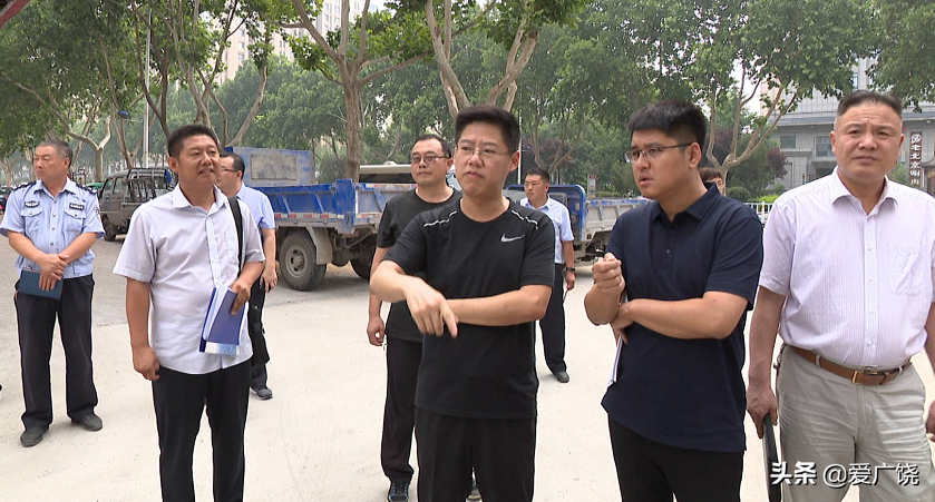 李增明督导调研商贸城网格创建全国文明城市工