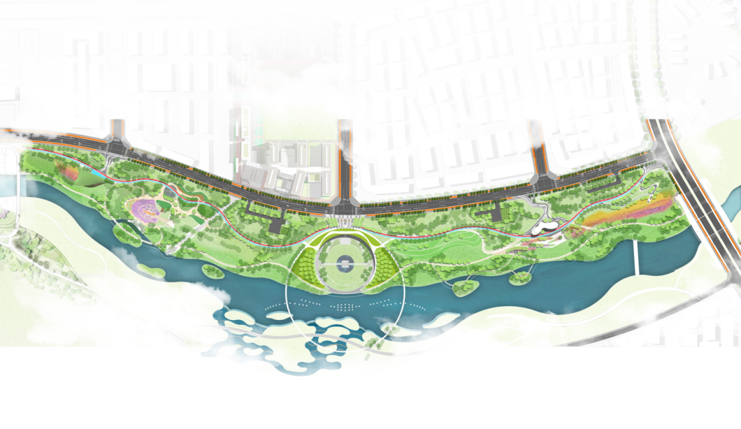 沙河湿地生态修复项目平面图