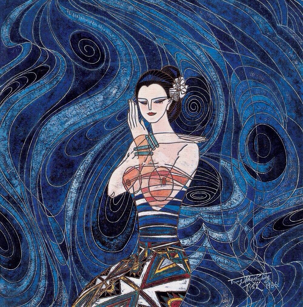 现代重彩画大师 丁绍光 精品 26 幅欣赏