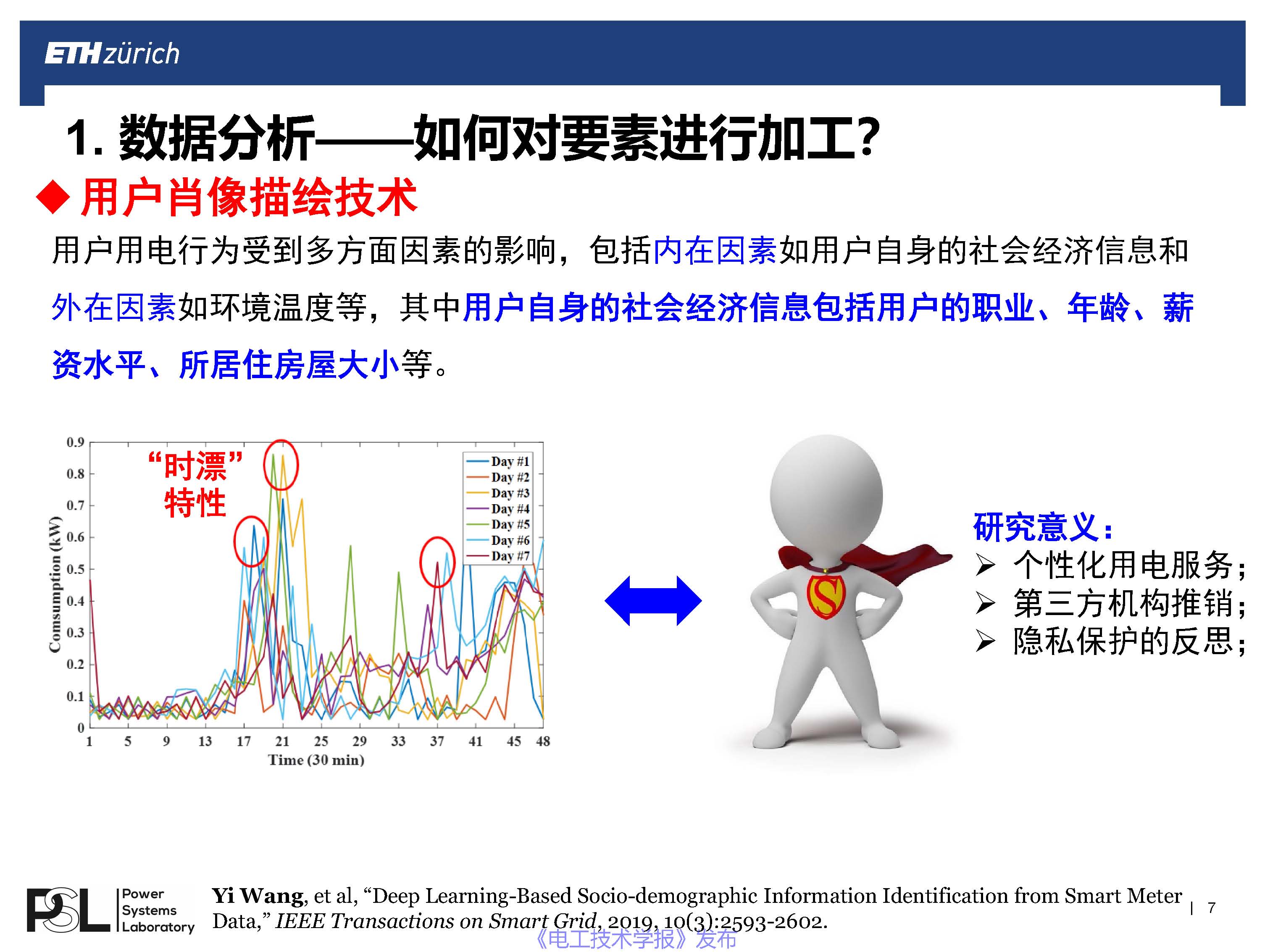 蘇黎世聯邦理工學院王毅博士：數字化轉型下的智能配用電大數據