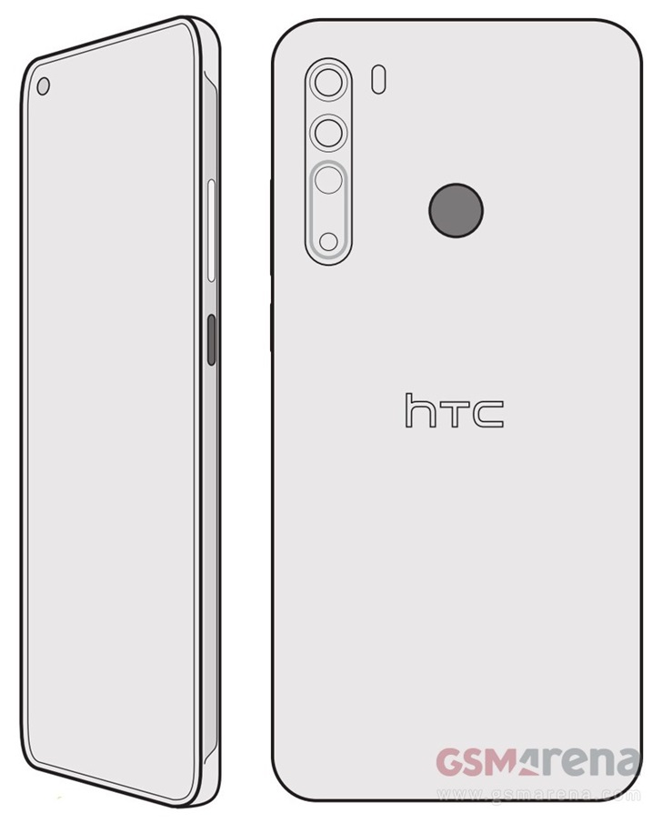 HTC也有新手机？Desire 20 Pro设计图纸排出：打孔屏，后置摄像头指纹识别