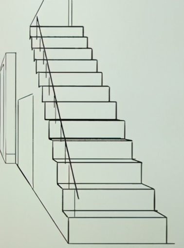 日系楼梯怎么画?教你用一点透视画日系楼梯!