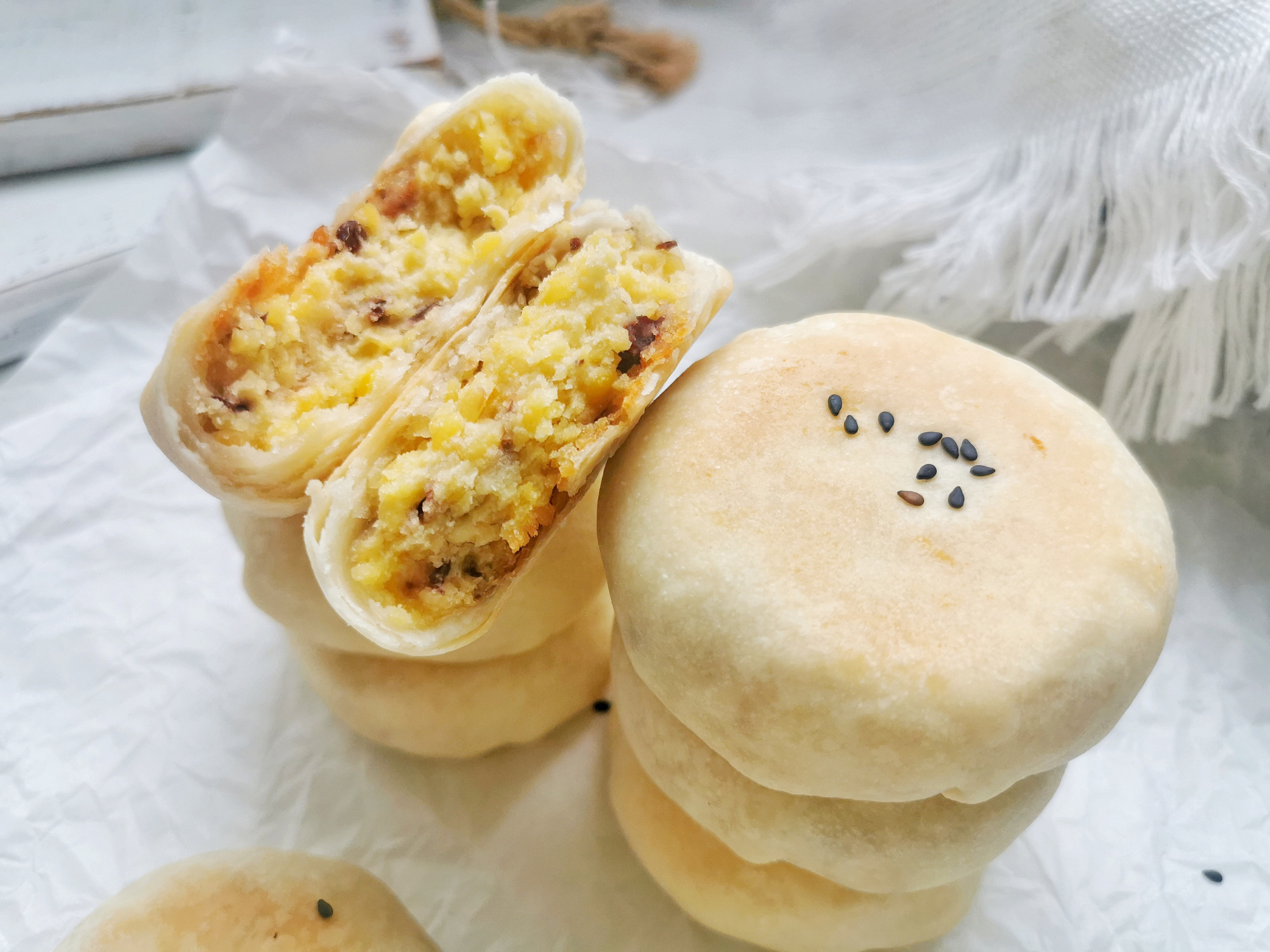 自制绿豆饼，低糖少油无需炒豆沙，清凉解暑促消化，平底锅也能做