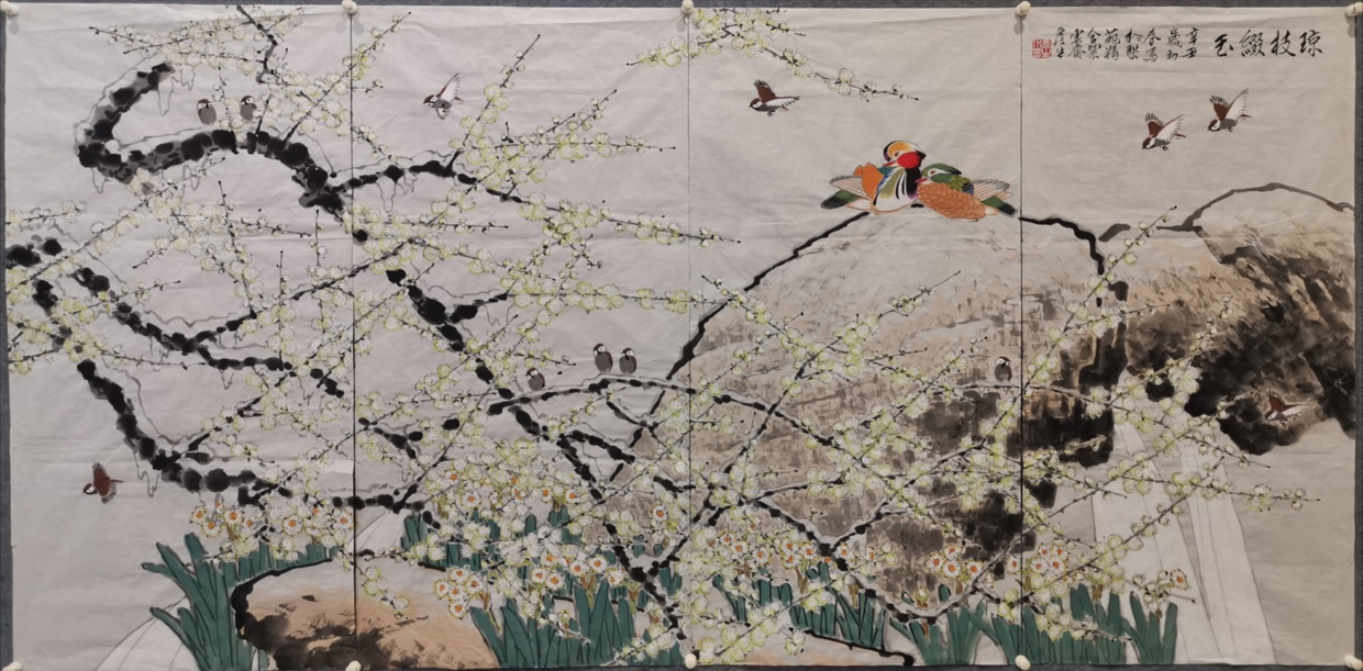 周彥生條屏畫展在河南省漯河市舉行